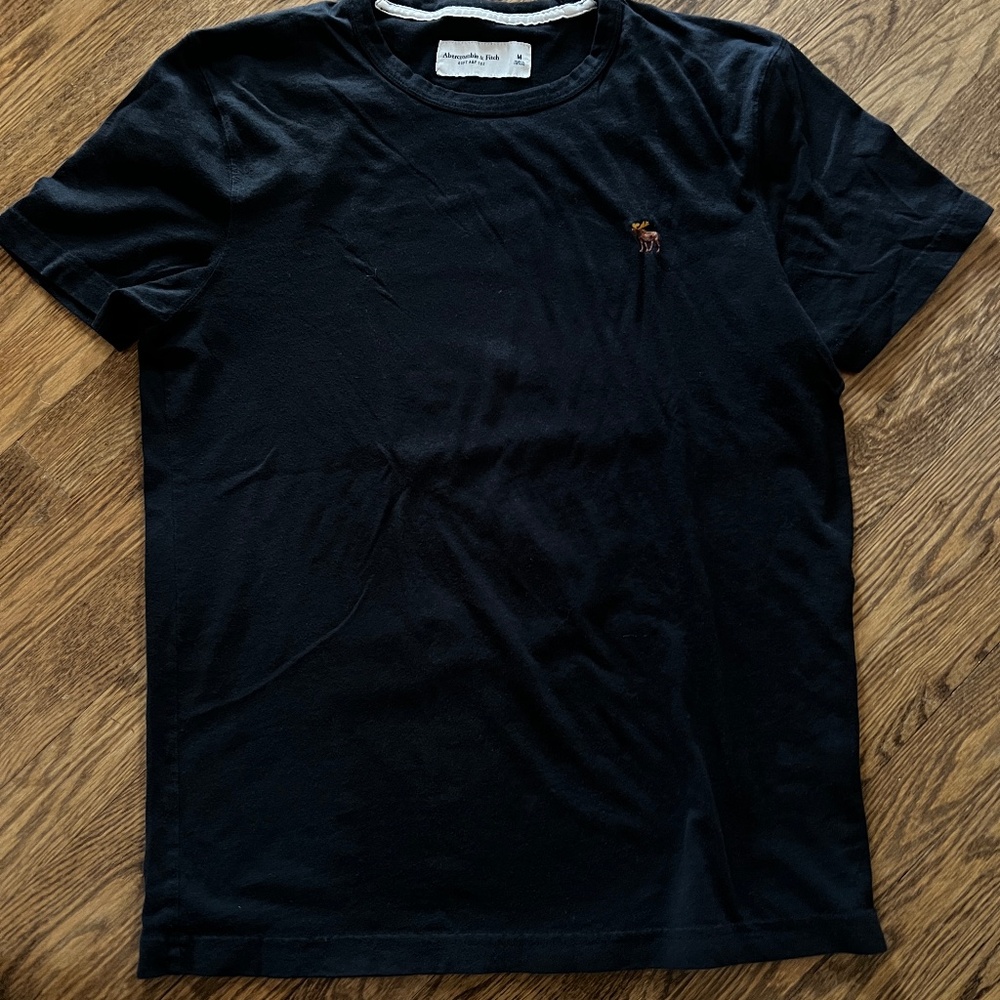 Men's Black T-Shirt - A&F